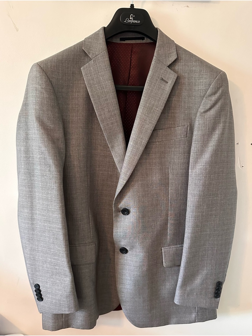 Men's Light Gray Suit Set